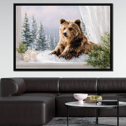 Cozy Bear Bath Mountain View - NicheCanvas