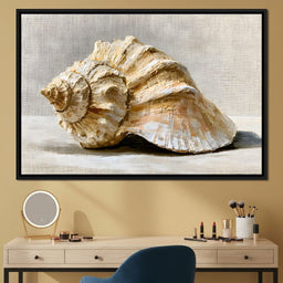 Tidal Rhythms of Coastal Shell - NicheCanvas