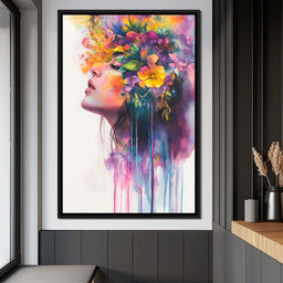 Floral Dreams Embrace Essence - NicheCanvas