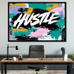 Hustle Bold Brush Energy Burst - NicheCanvas