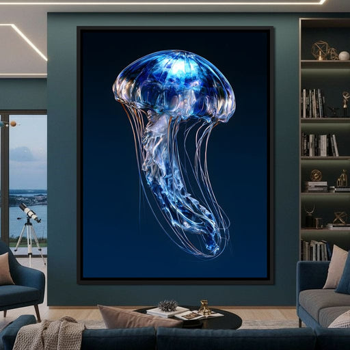 Luminous Pulse of the Deep Abyss Canvas Print