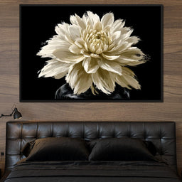 Pale Petals Held Against The Void - NicheCanvas