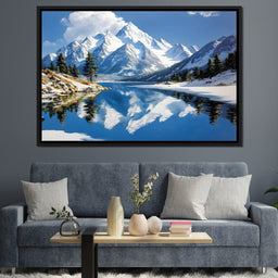 Mountain Reflections Tranquil - NicheCanvas