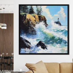 Ocean Waves Dance Sentinel - NicheCanvas