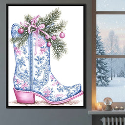 Holiday Cowboy Boot Bouquet - NicheCanvas