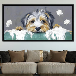 Puppy Yorkshire  Dreams - NicheCanvas