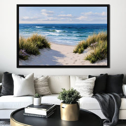 Waves Beyond the Dune Pathway - NicheCanvas