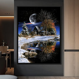 Silent Solstice By The Frozen Shore - NicheCanvas