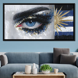 Golden Sun Blue Eye - NicheCanvas