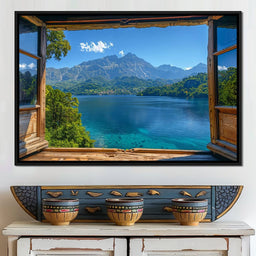 Lakeside Serenity Vista - NicheCanvas