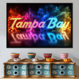 Tampa Bay Neon Night - NicheCanvas