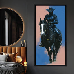 Night Rider of Midnight Steel - NicheCanvas