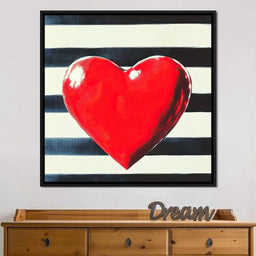 Heart Stripes - NicheCanvas