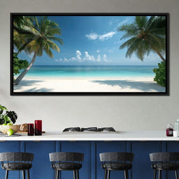 Tropical Tranquility Shoreline - NicheCanvas