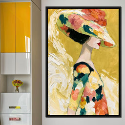 Golden Garden Gala Silhouette - NicheCanvas