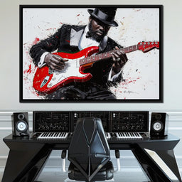 Electric Rhythm Portrait - NicheCanvas