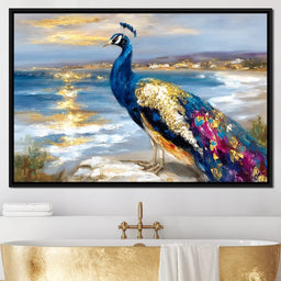 Gilded Peacock Shorelight - NicheCanvas