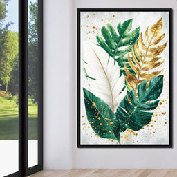 Golden Leaf Rhythm in Nature - NicheCanvas