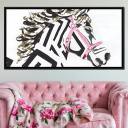 Zebra Stripes Lush Contrast - Alicia Smith - NicheCanvas