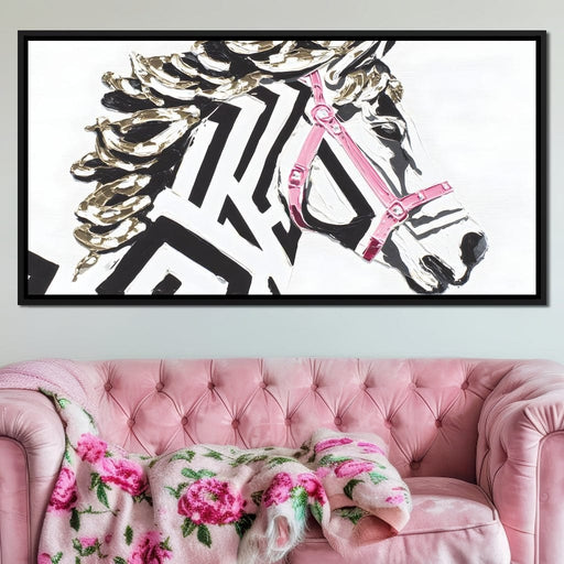 Zebra Stripes Lush Contrast - Alicia Smith Canvas Print