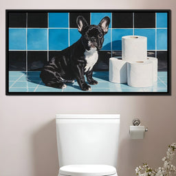 Bathroom Butler Frenchie Fun - NicheCanvas