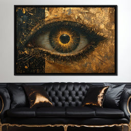 Golden Glimpse Into the Soul - NicheCanvas