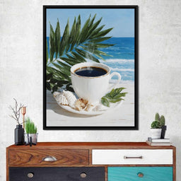 Tropical Morning Coffee Bliss - NicheCanvas
