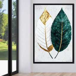 Golden Elegance Nature Duo - NicheCanvas