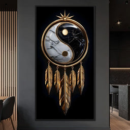 Golden Balance Dreamcatcher Marble - NicheCanvas