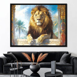 Lion Oasis - NicheCanvas