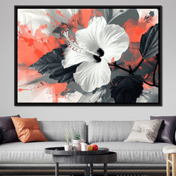 Sanguine Hibiscus Dreams - NicheCanvas