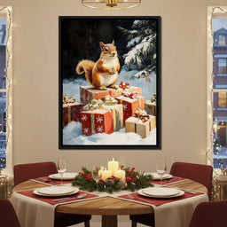 Winter Squirrel Gifts - NicheCanvas
