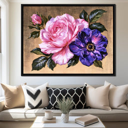 Celestial Rose And Cosmic Petals - NicheCanvas
