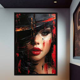 Sable Shroud of Passion - NicheCanvas