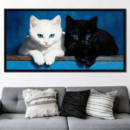 Eyes of Feline Wonder - NicheCanvas