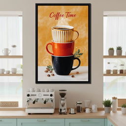 Coffee Time Stacked Mugs - NicheCanvas