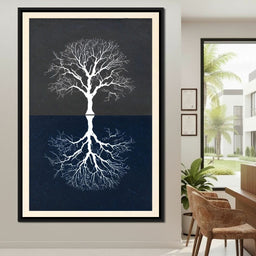 Mirror Roots Celestial Tree - NicheCanvas