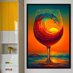 Sunlit Wave Enchantment - NicheCanvas