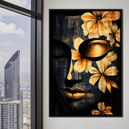 Golden Petals Tranquility - NicheCanvas