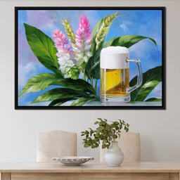 Golden Brew Botanical Harmony - NicheCanvas