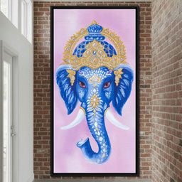 Royal Sapphire Ganesha Blessing - NicheCanvas