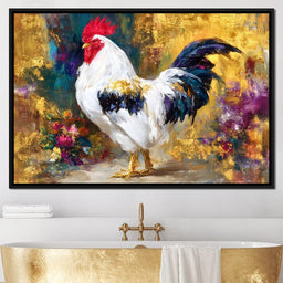 Regal Rooster Gold Radiance - Neal Hackett - NicheCanvas