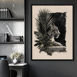 Feline Watch Over Stone Wall - NicheCanvas