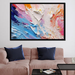 Radiant Impasto Color Surge - NicheCanvas