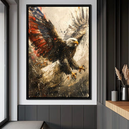 Patriot's Pride: The Eagle's Essence - NicheCanvas