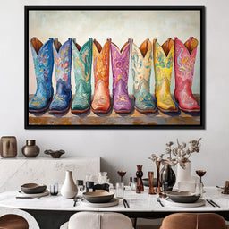Western Boot Parade Harmony - NicheCanvas