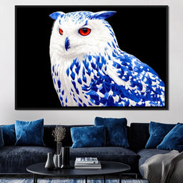 Sapphire Stare Nocturne - NicheCanvas