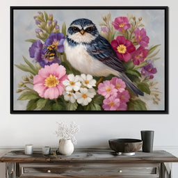 Bluebird Garden Blossom Song - NicheCanvas