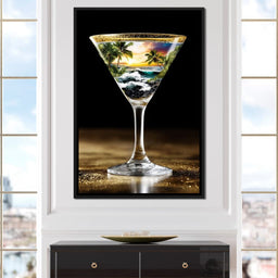 Tropical Sunset Cocktail Dream - NicheCanvas