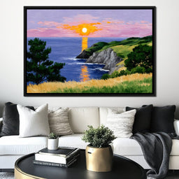 Golden Horizon Seaside Dreams - NicheCanvas